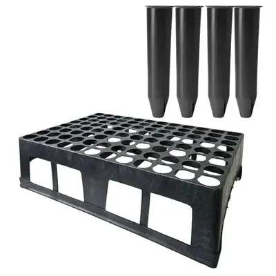 Kit bandeja 96 células + 96 tubetes